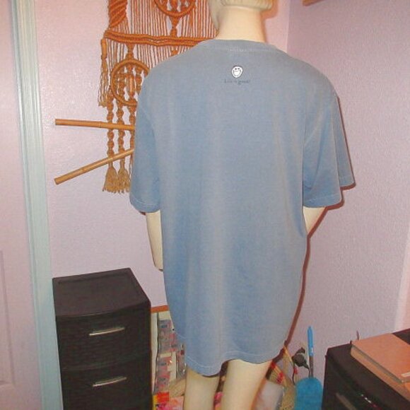 Life Is Good Crusher T-Shirt Size L Graphic Short Sleeves 3 Stars Patriotic NWT - Picture 6 of 10